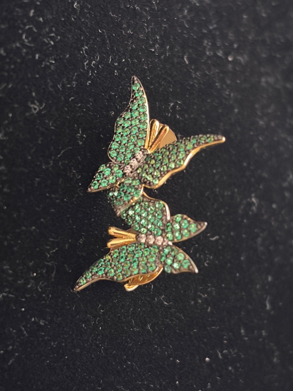 New pierced Green Butterfly Stud Earrings - Women's Jewelry